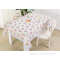 Peva Tablecloth Round PEVA Tablecloth with Lace Edge Supplier